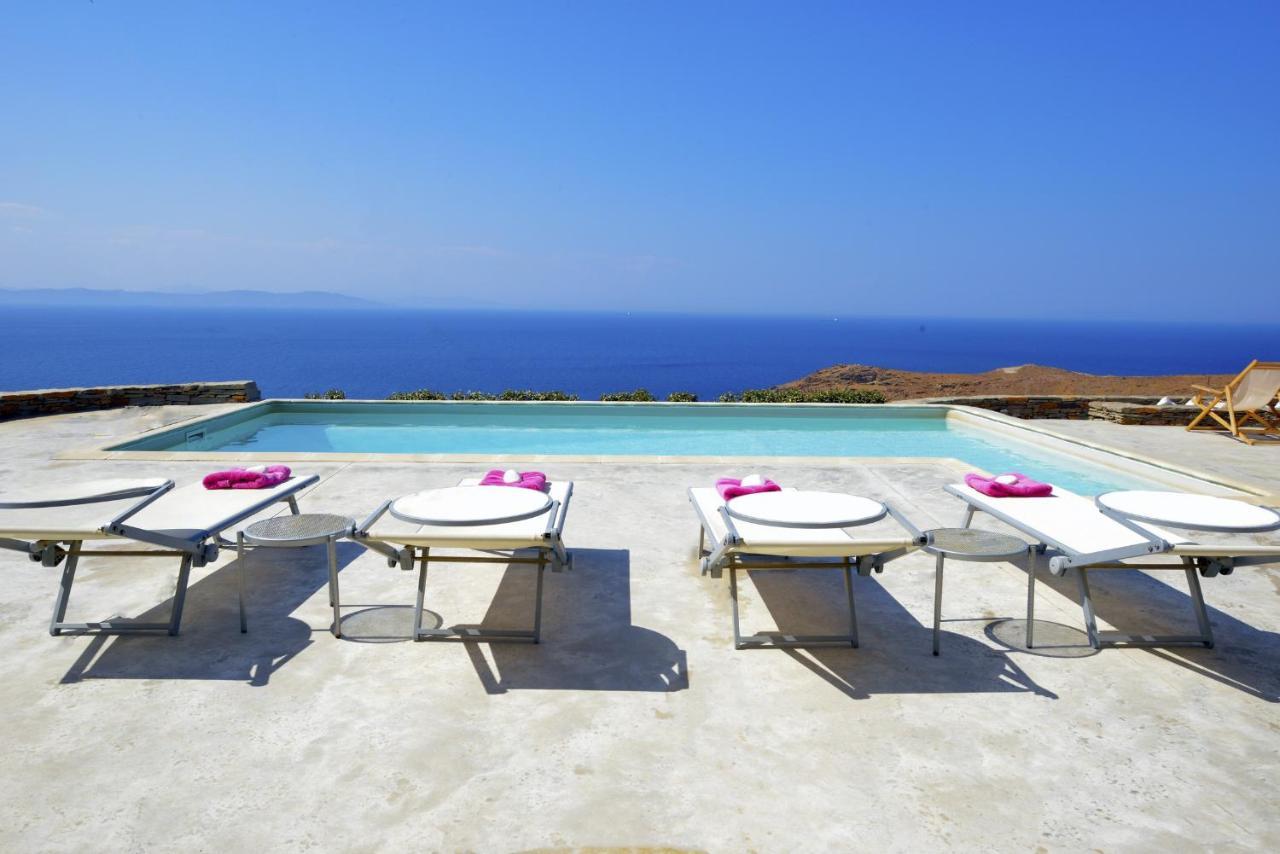 Spectacular Sunset View Villa At Melissaki Ioulis Exterior photo