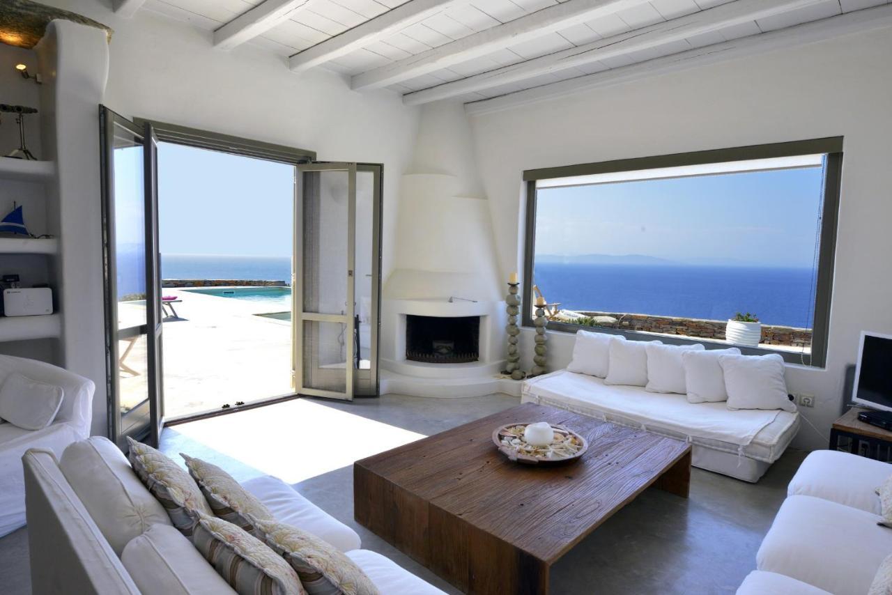 Spectacular Sunset View Villa At Melissaki Ioulis Exterior photo
