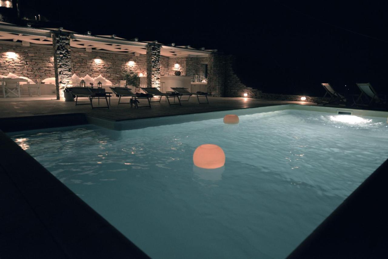 Spectacular Sunset View Villa At Melissaki Ioulis Exterior photo