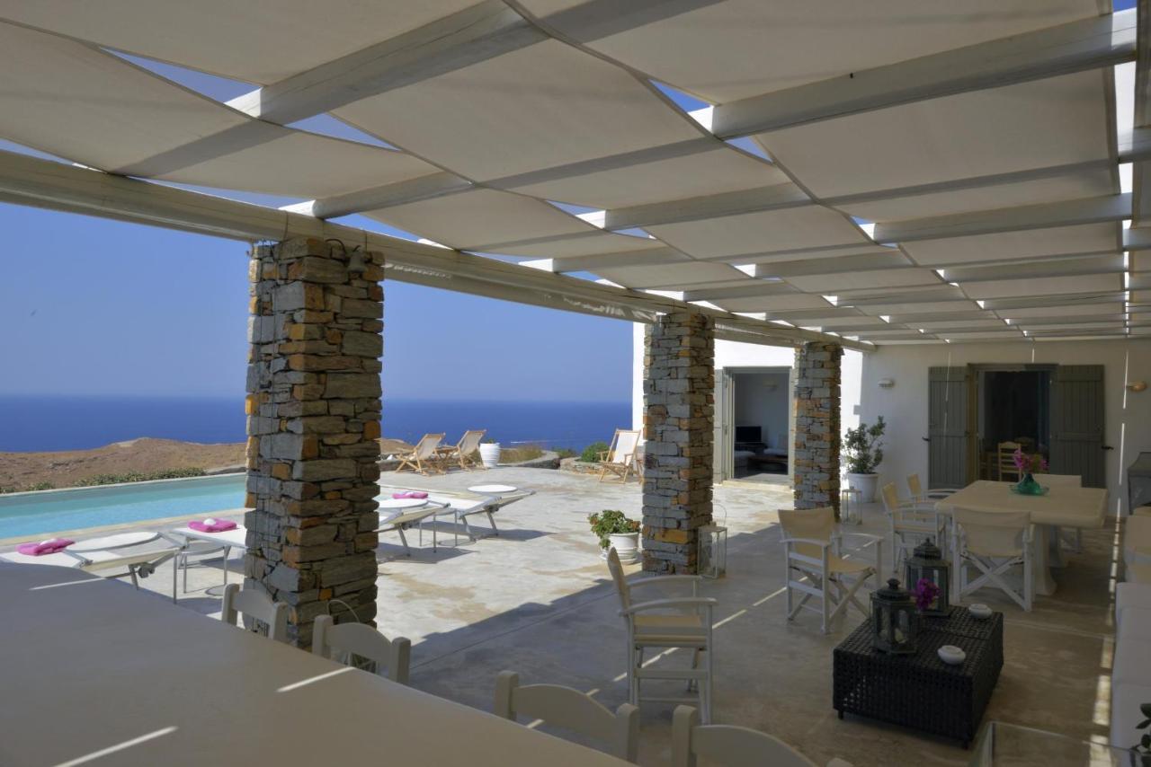 Spectacular Sunset View Villa At Melissaki Ioulis Exterior photo