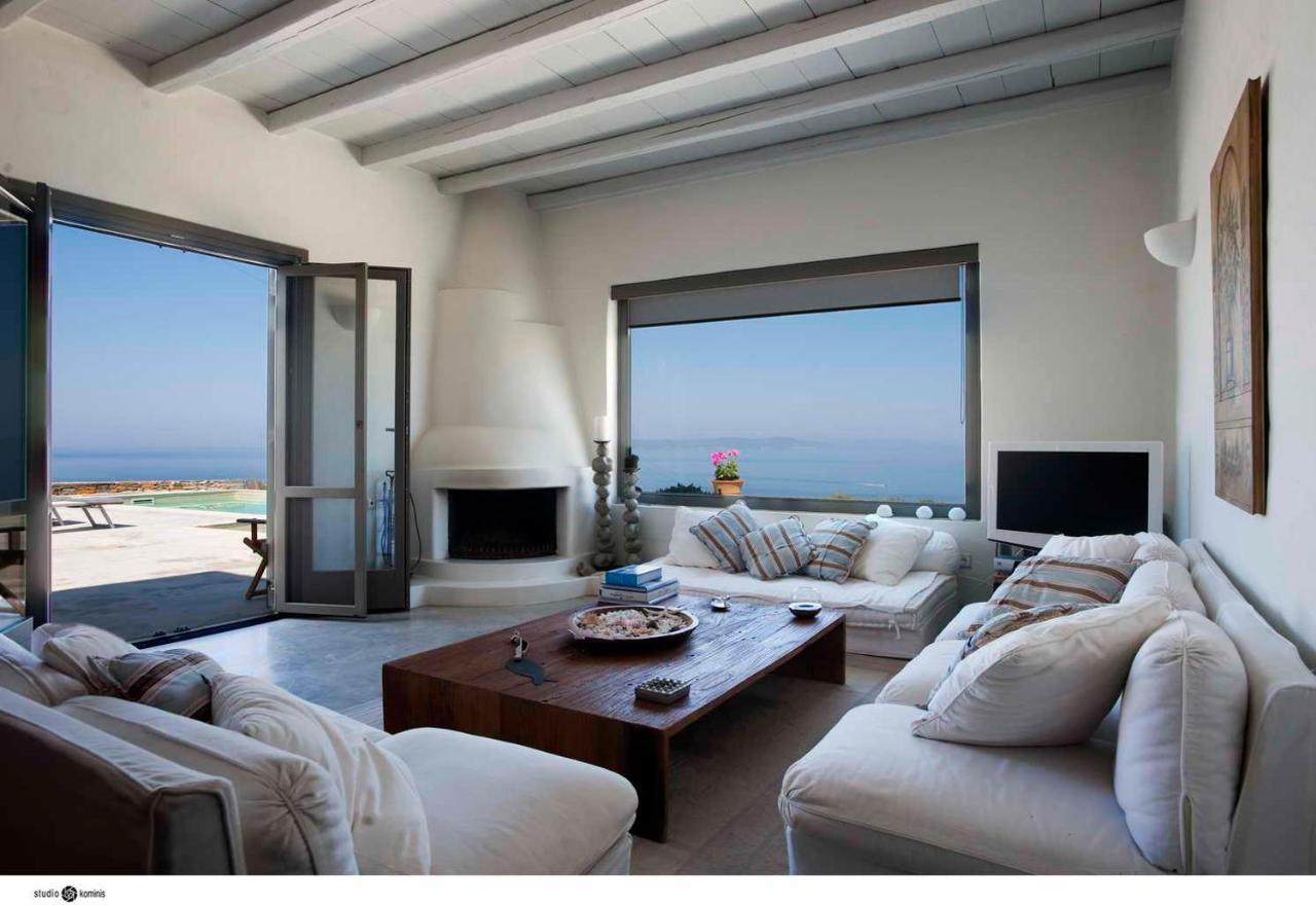Spectacular Sunset View Villa At Melissaki Ioulis Exterior photo