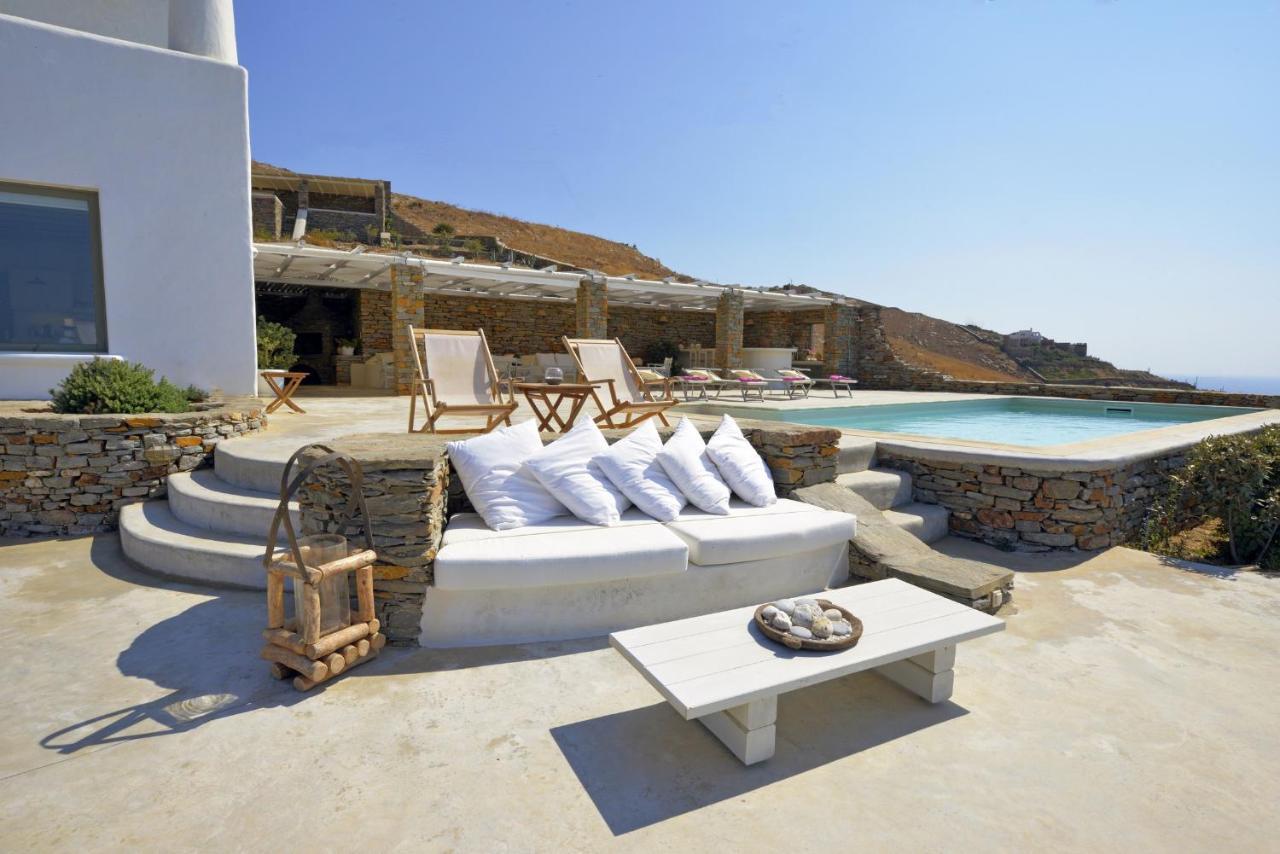Spectacular Sunset View Villa At Melissaki Ioulis Exterior photo