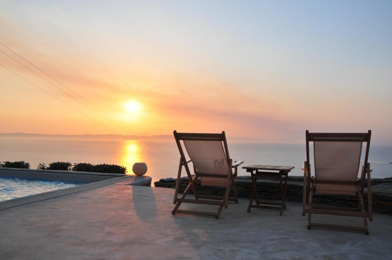 Spectacular Sunset View Villa At Melissaki Ioulis Exterior photo